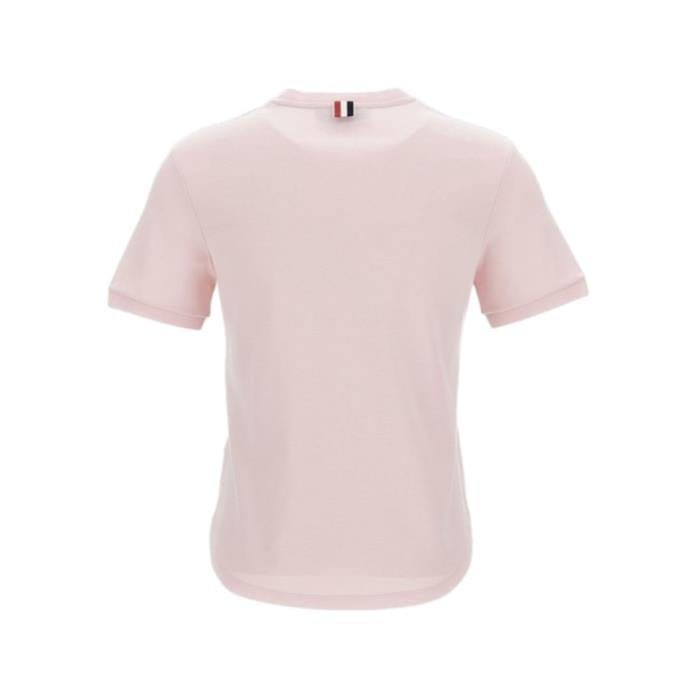 THOM BROWNE Light Pink Cotton Milano Pocket T-Shirt