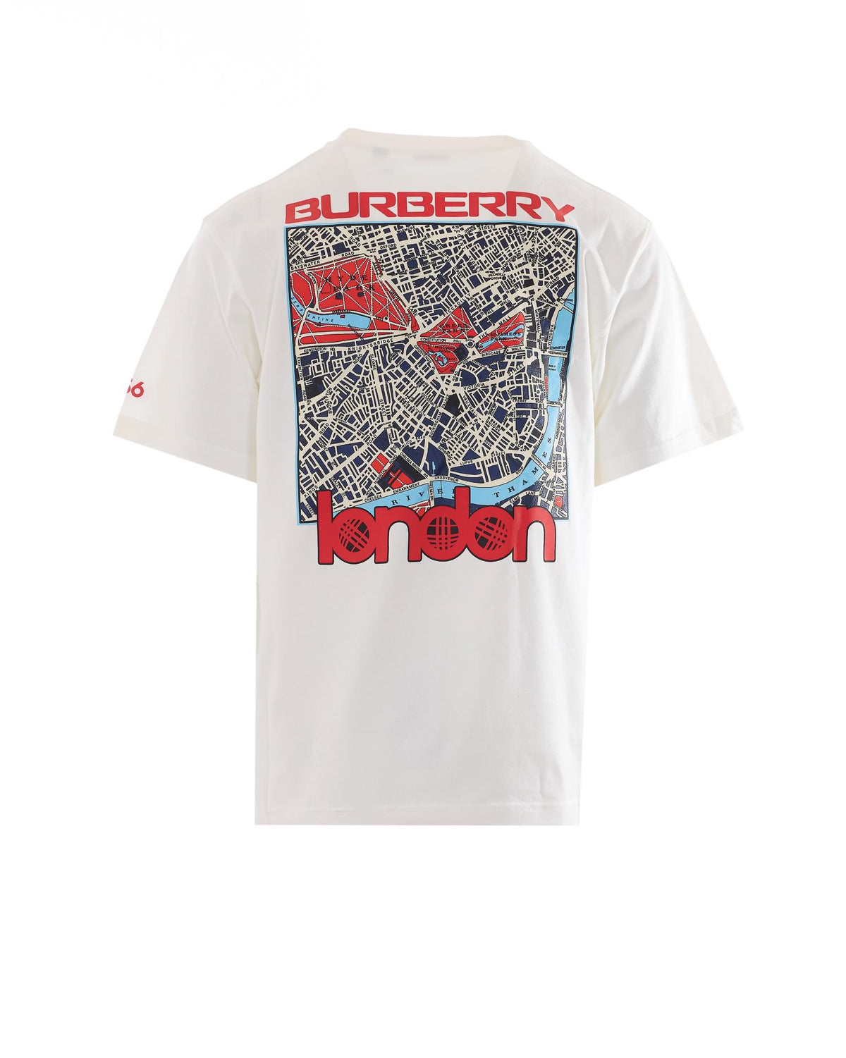 BURBERRY Short Sleeve Cotton T-Shirt Men’s Navy