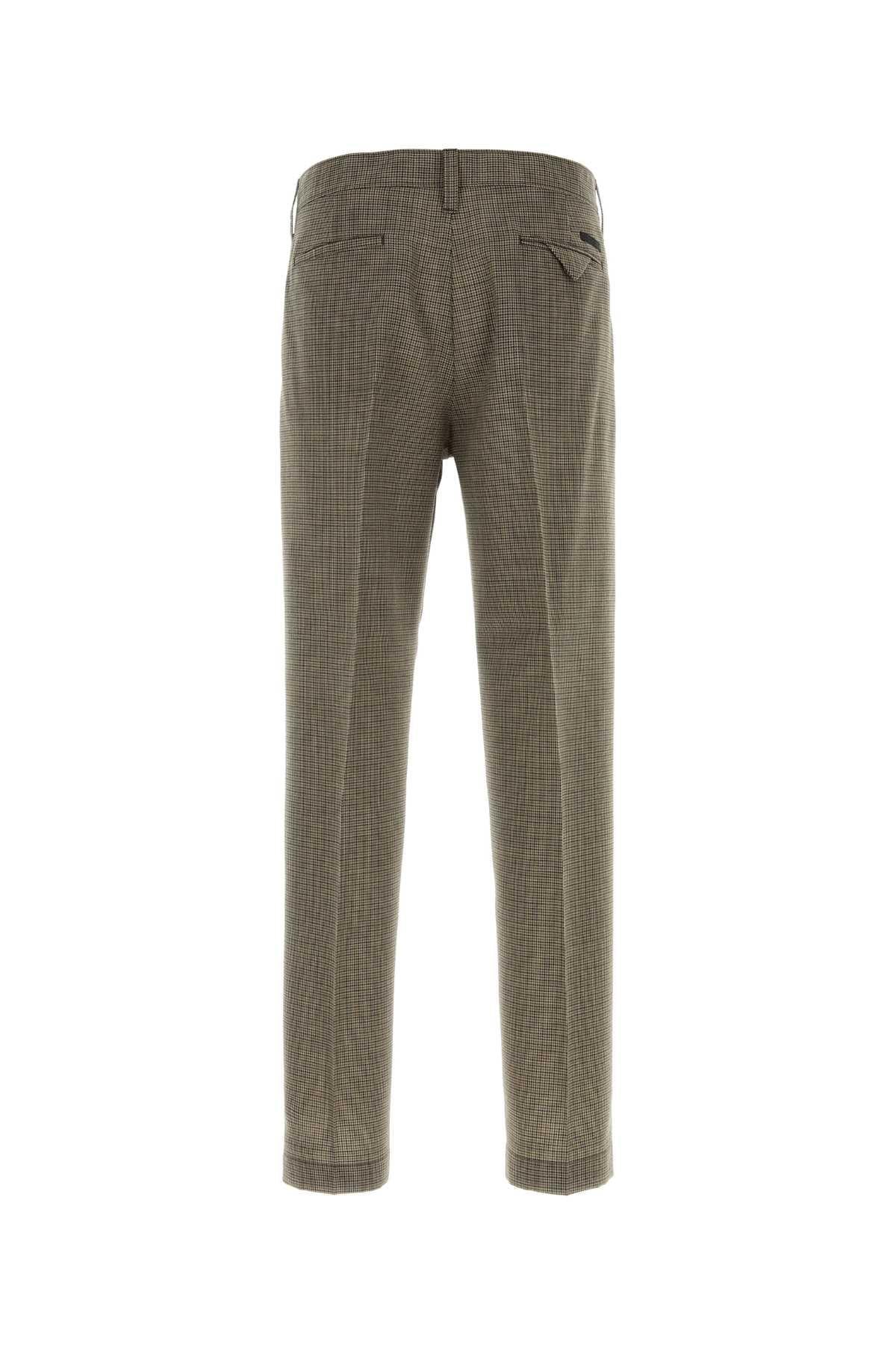 PRADA Gray Wool Trousers Men's Suit Pants