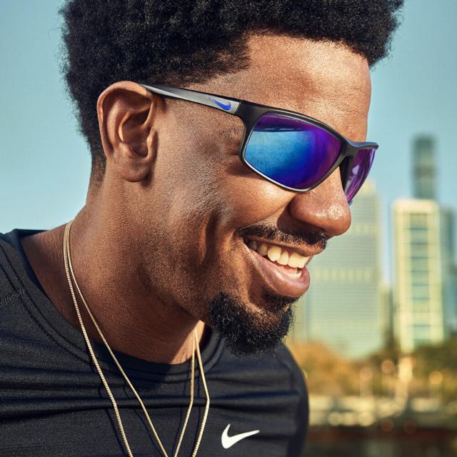 Nike Adrenaline 22 M Blue Mirror Sports Sunglasses Unisex DV2155 021