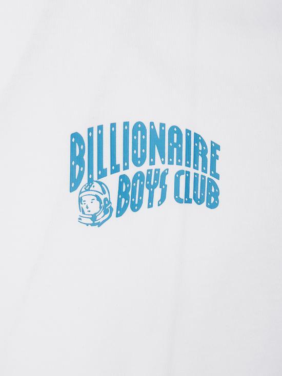 BILLIONAIRE BOYS CLUB White Blue Short Sleeve T-Shirt BC003 WHITE BLUE DOM