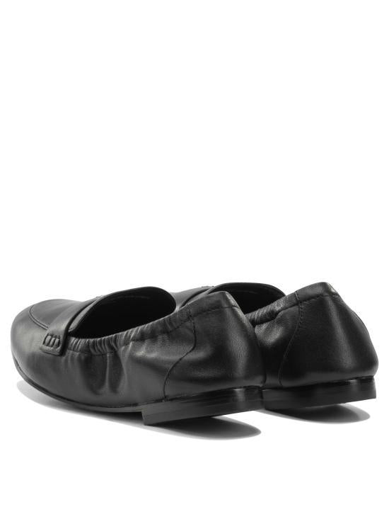 Tory Burch Black Leather Ballet Flats 178541006 BLACK DOM
