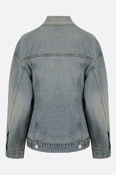 BALENCIAGA Blue Denim Jacket Women’s Outerwear 773776 TJW79 4076 DOM