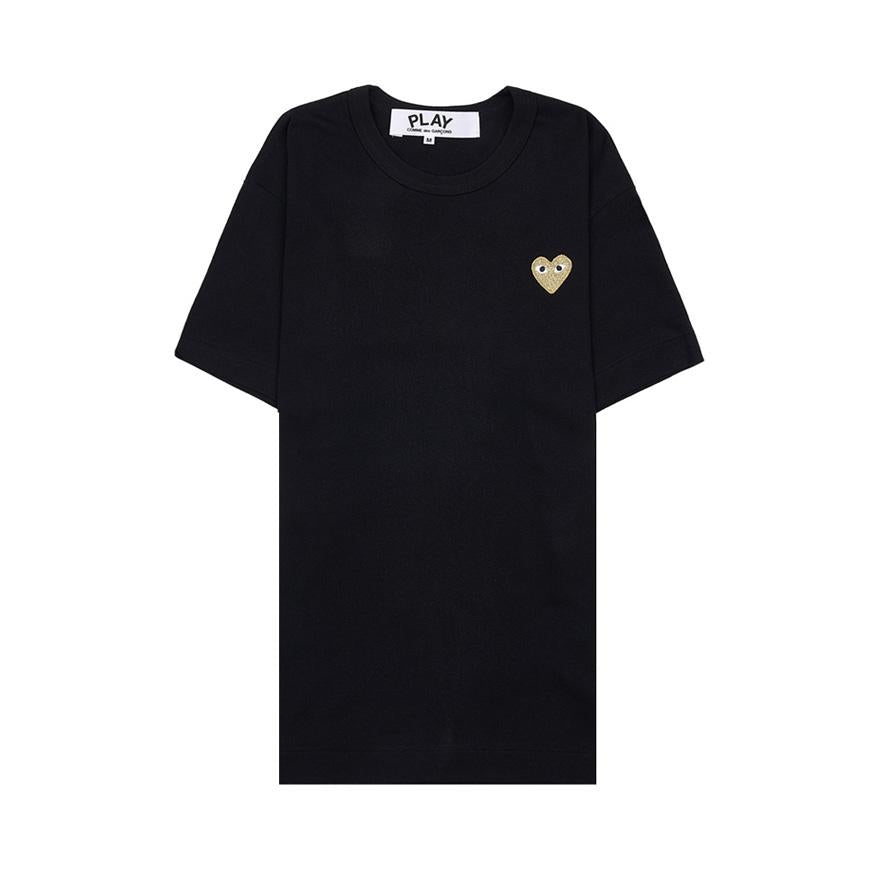 Comme des Garcons Unisex Heart Patch T-Shirt AZ T216 051 BLACK