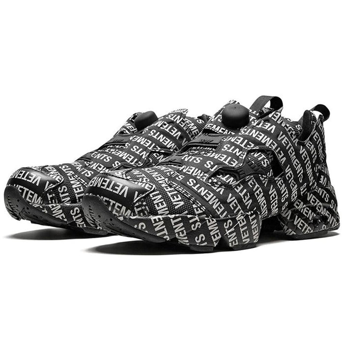 Vetements x Reebok Fury Black Low-Top Sneakers