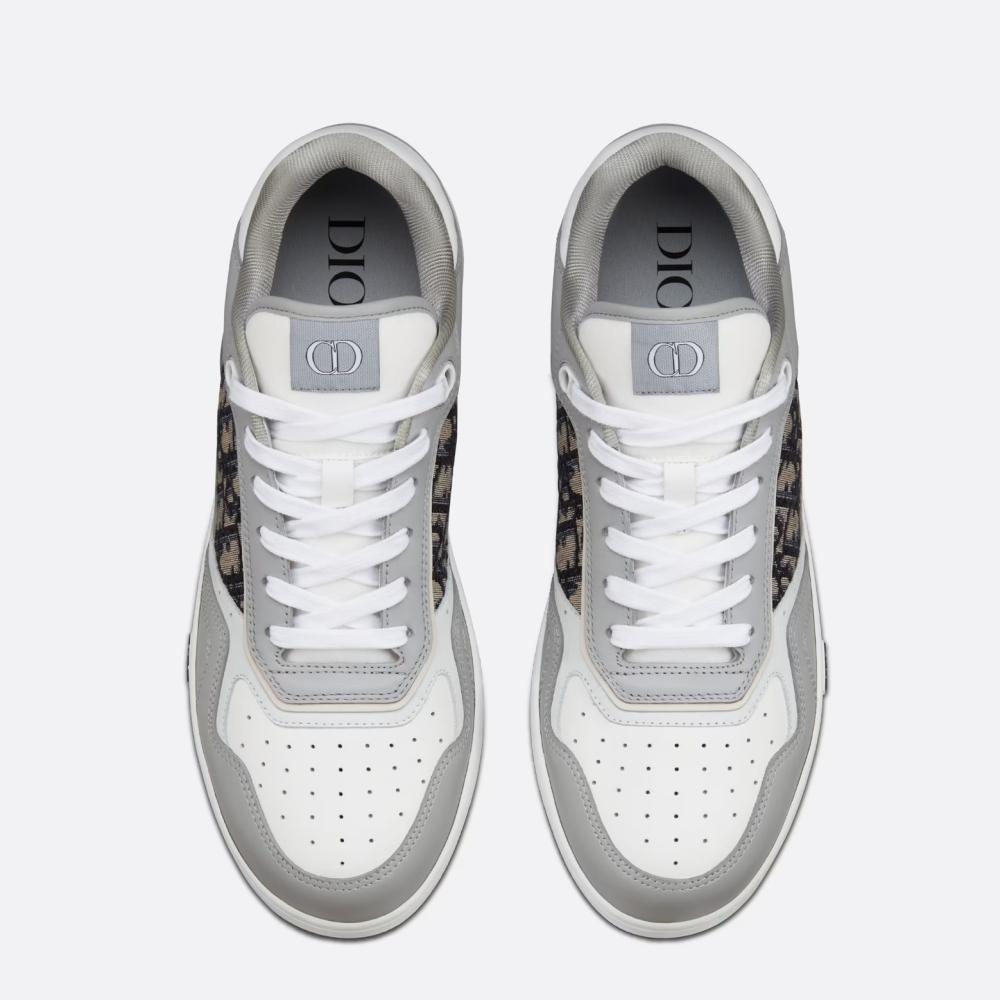 DIOR Men's Oblique Gray Low Top Sneakers 3SN272ZIRR H165
