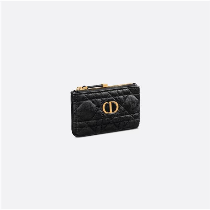 DIOR Caro Myrte Zip Key Wallet S5158UWHC