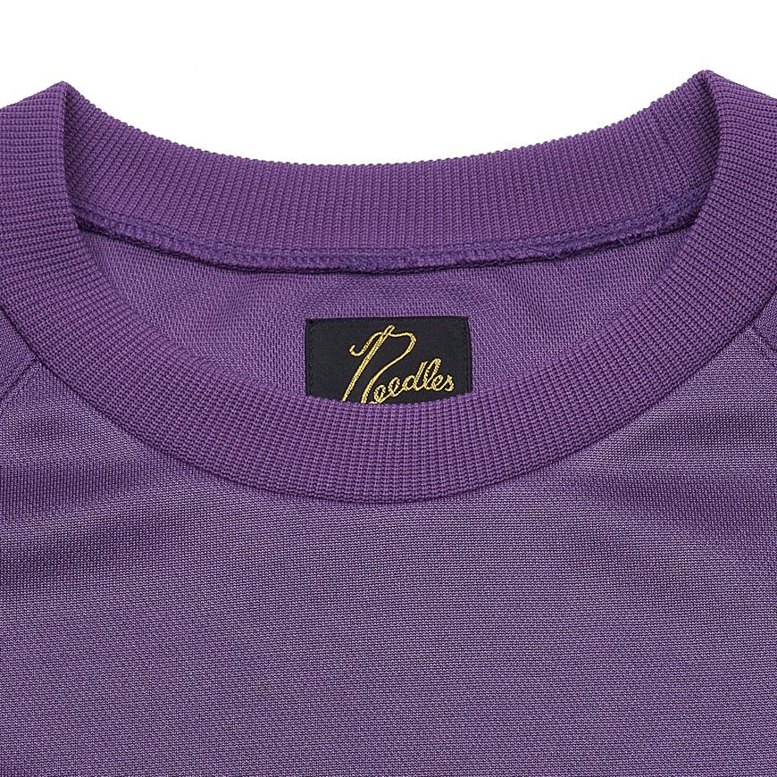 NEEDLES Men’s Track Crewneck T-Shirt QV306C PURPLE