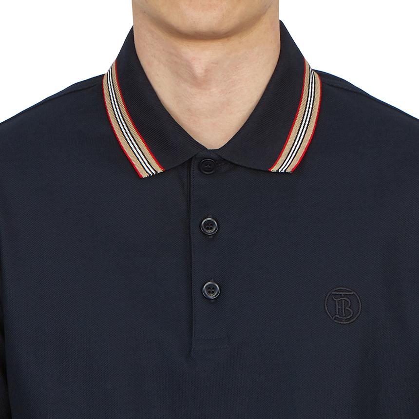 BURBERRY Pierson Replen Short Sleeve Polo Shirt Black Men
