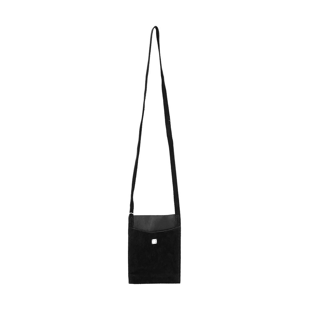 GUIDI Men’s Leather Crossbody Bag PKT1 BLKT