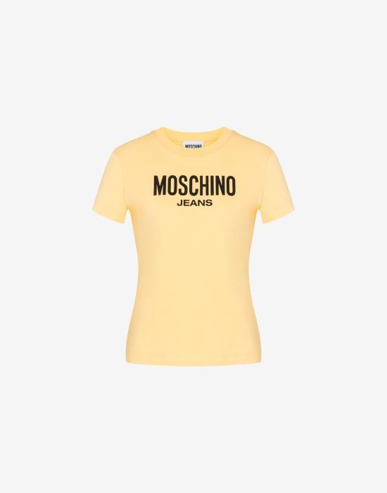 Moschino Yellow Short Sleeve T-Shirt Women’s AEF261K107153234 AEF1023