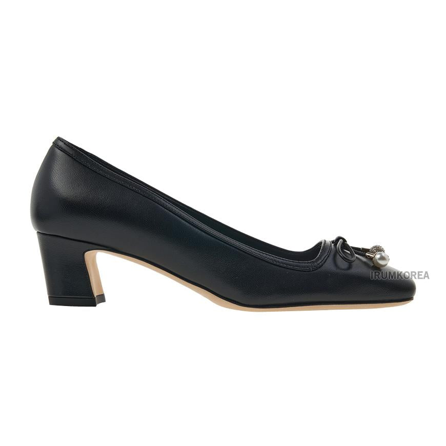 Jimmy Choo Yellow Leather Yelme Pumps ELME 45 NAP BLACK
