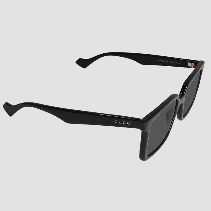 GUCCI Black Square Acetate Unisex Logo Sunglasses GG1540S