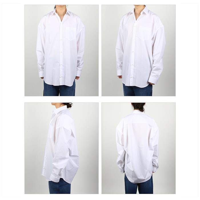 BALENCIAGA Poplin Oversized Long-Sleeve Shirt Black Men’s