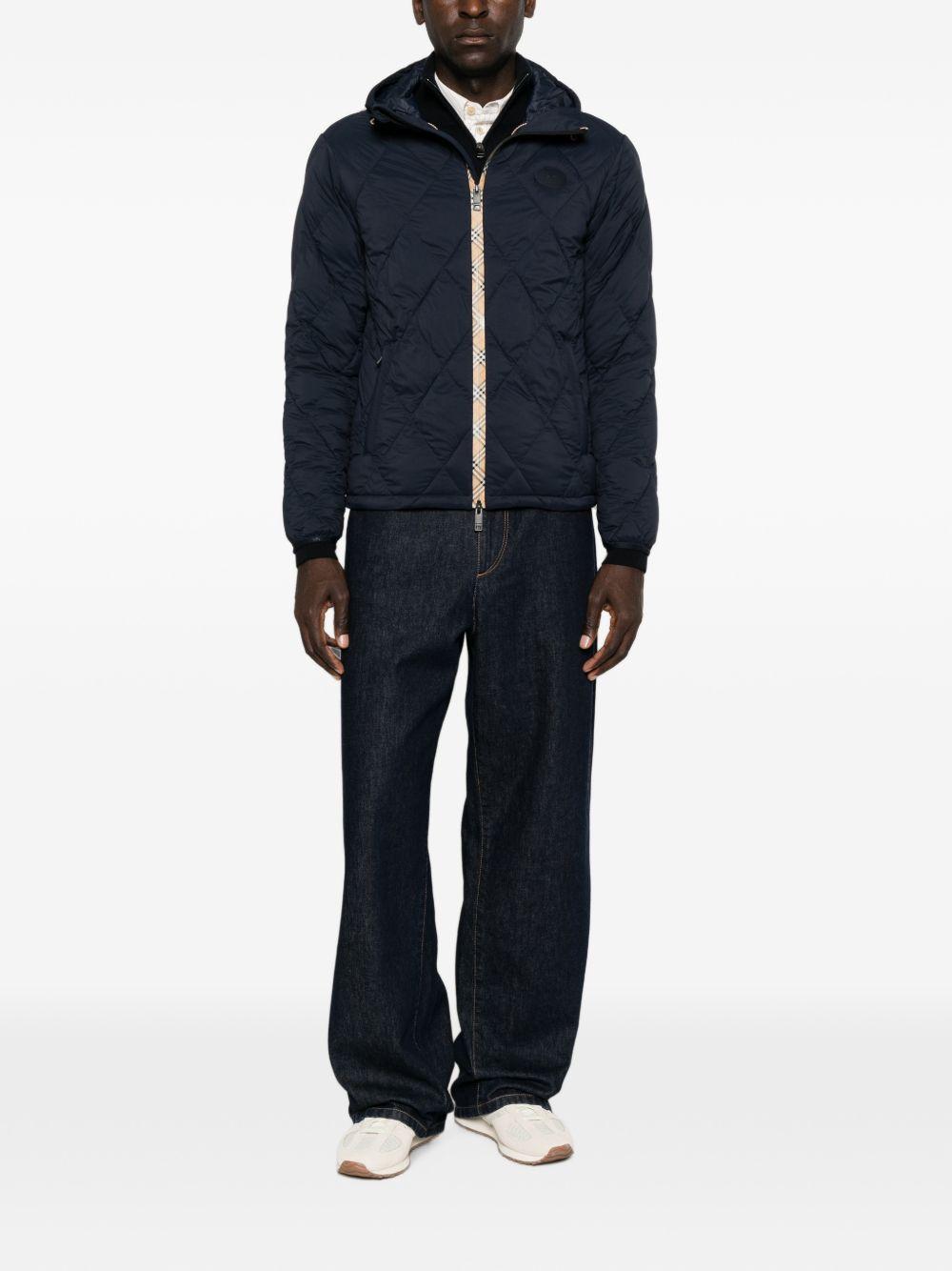 BURBERRY Black Down Puffer Jacket for Men