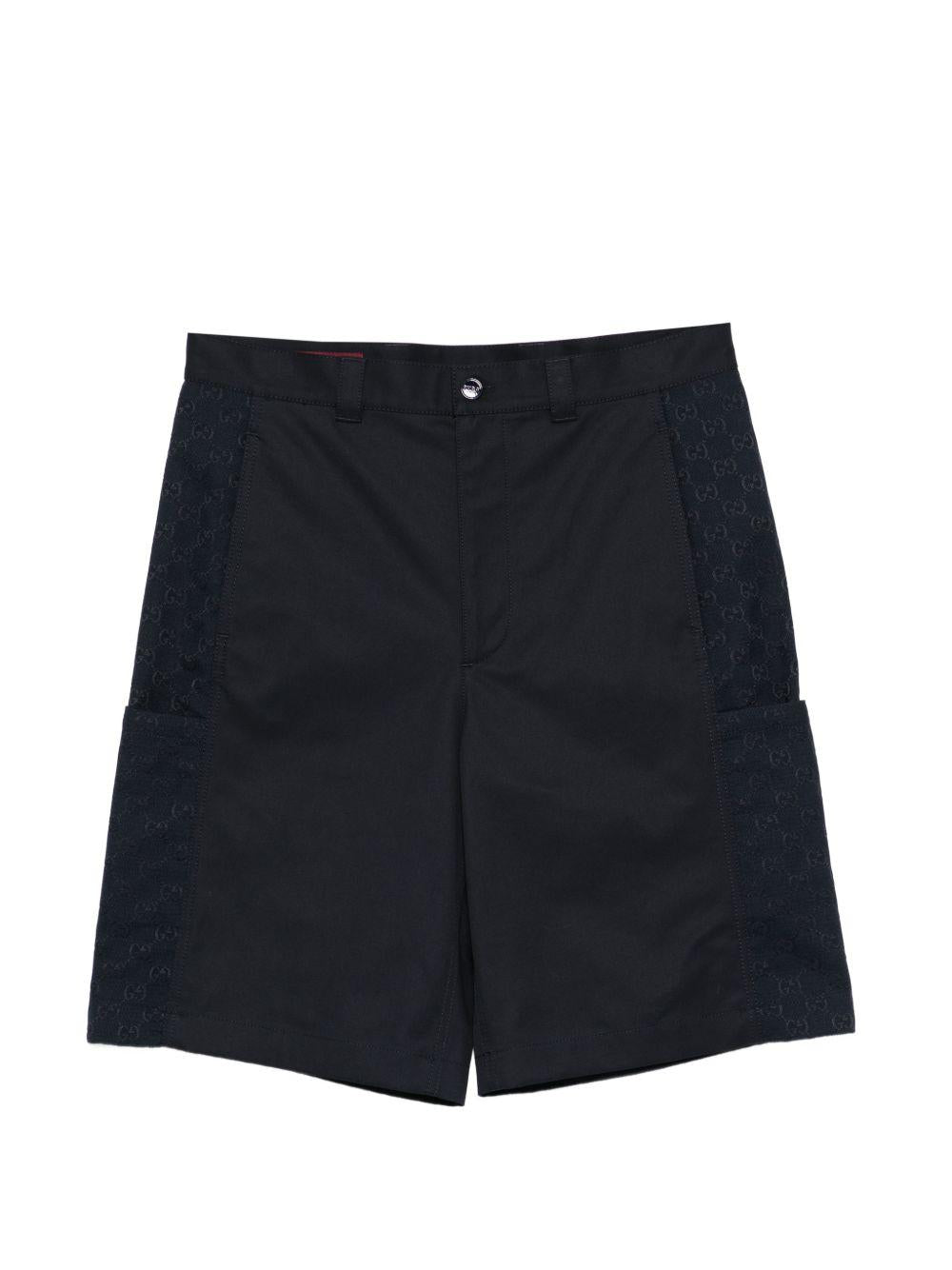 GUCCI Green Cotton Drawstring Shorts