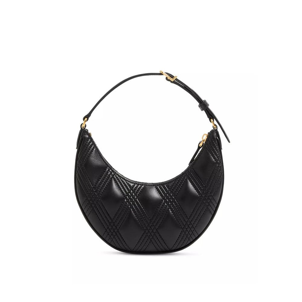 VALENTINO Quilted Crescent Hobo Shoulder Bag for Women W2P0AS3 MIC 0NO