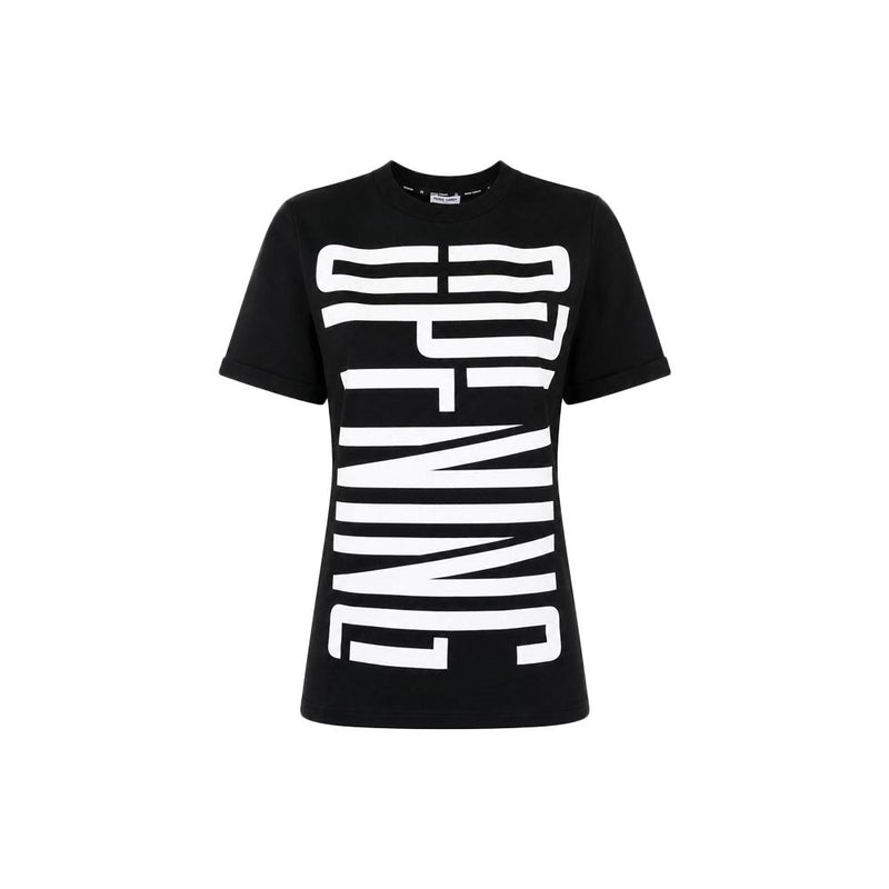 Opening Ceremony Black Fleece-Lined Big Logo Short Sleeve T-Shirt