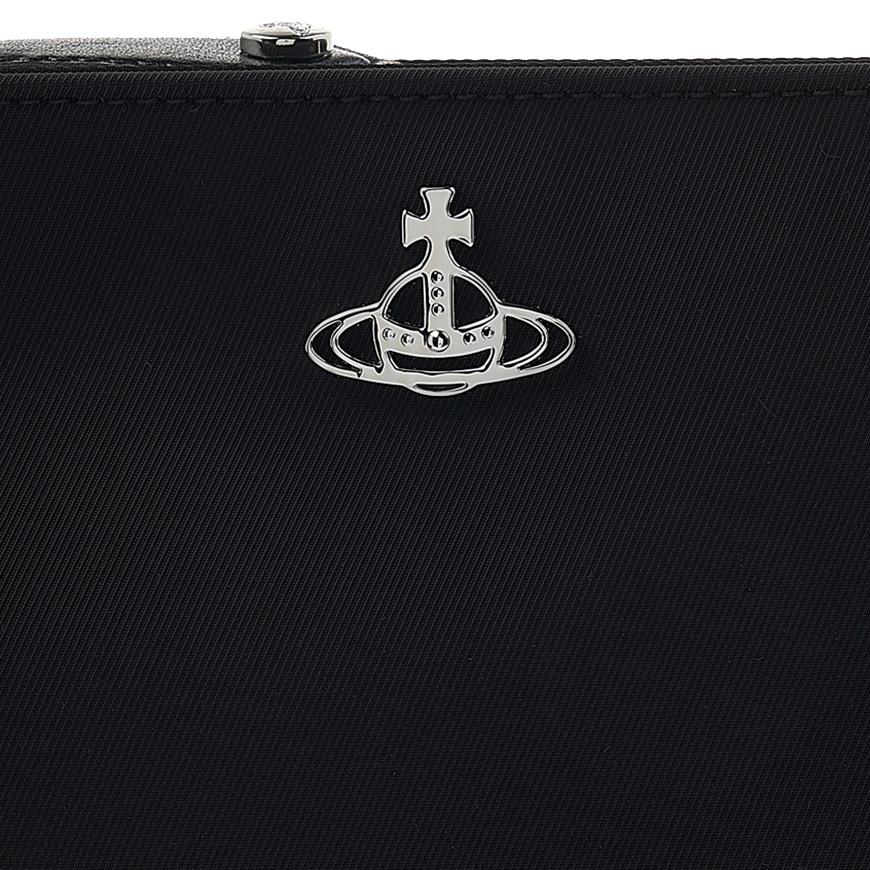 Vivienne Westwood Men’s Square Crossbody Bag Black Leather