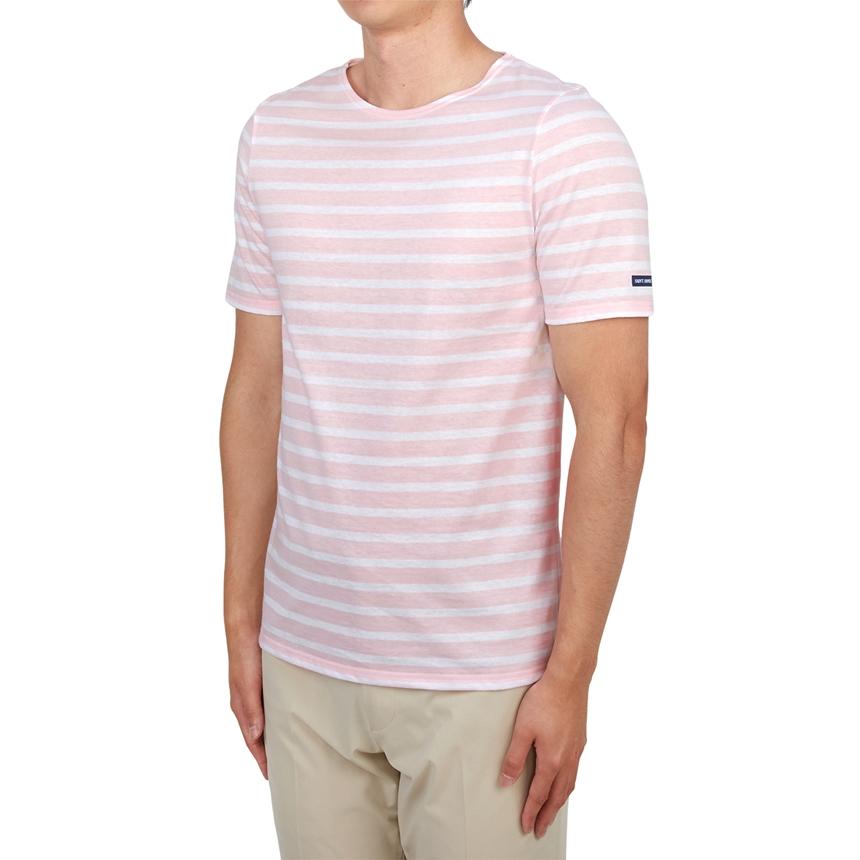 Saint James Levant Unisex Short Sleeve T-Shirt 9863 ROSE DOUX NEIG