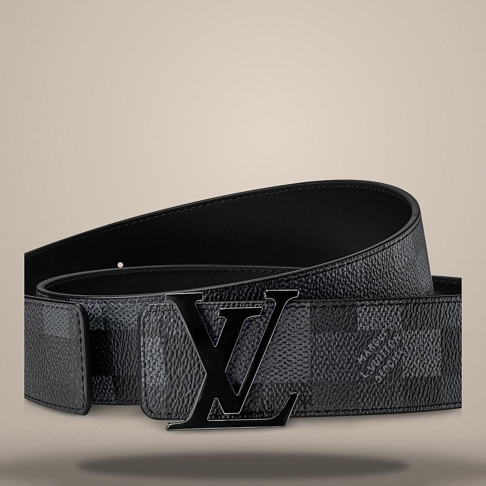 Louis Vuitton Damoflage LV Initials Reversible Belt Black 40mm M8958