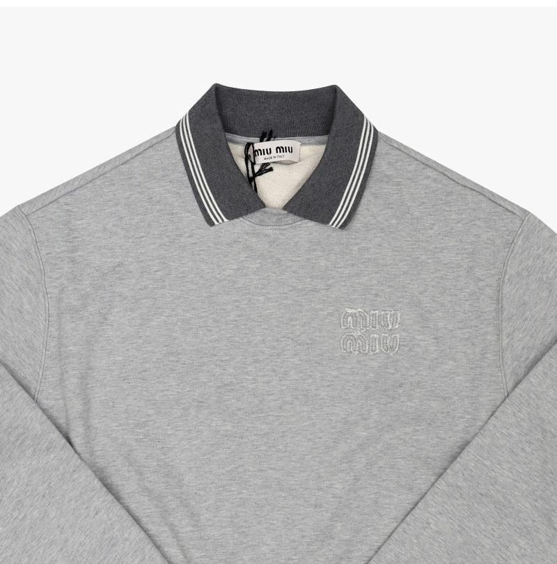 Miu Miu Women’s Cotton Crewneck Sweatshirt MJLA15 18ZX F0031