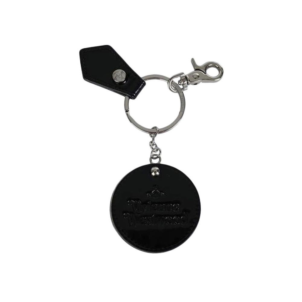 Vivienne Westwood Black ORB Logo Mirror Keyring Accessory 8203011YW OM000G N403