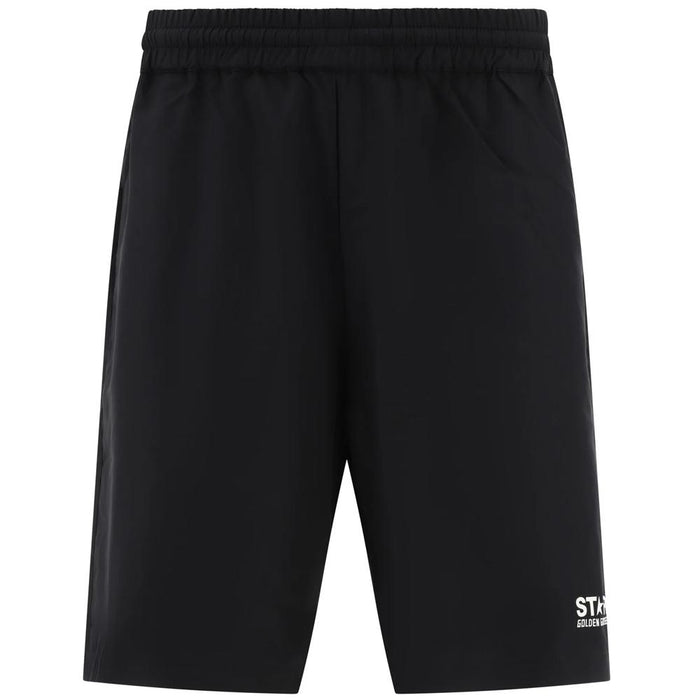 GOLDEN GOOSE Star Logo Black Shorts Men’s