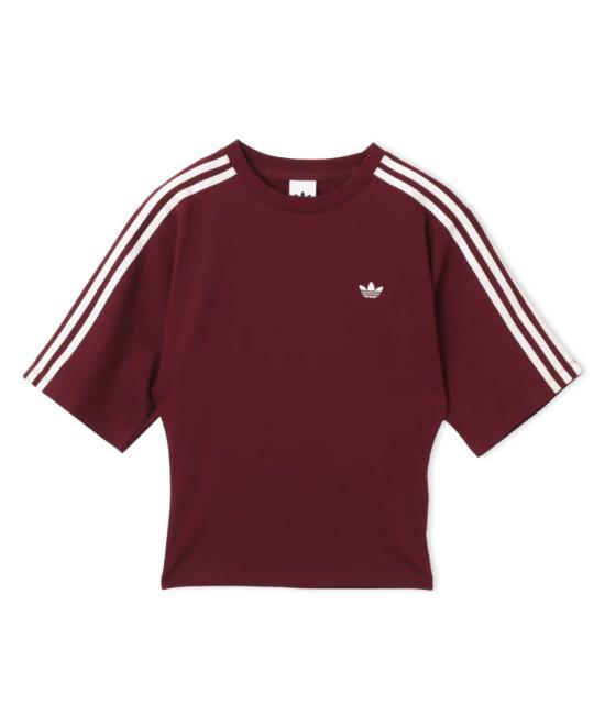 Adidas Short Sleeve T-Shirt for Women KY5092 Maroon DOM