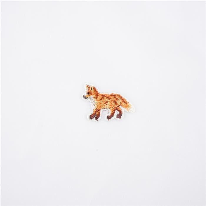 Maison Kitsune Baby Fox Crop Shirt White Cotton Women’s