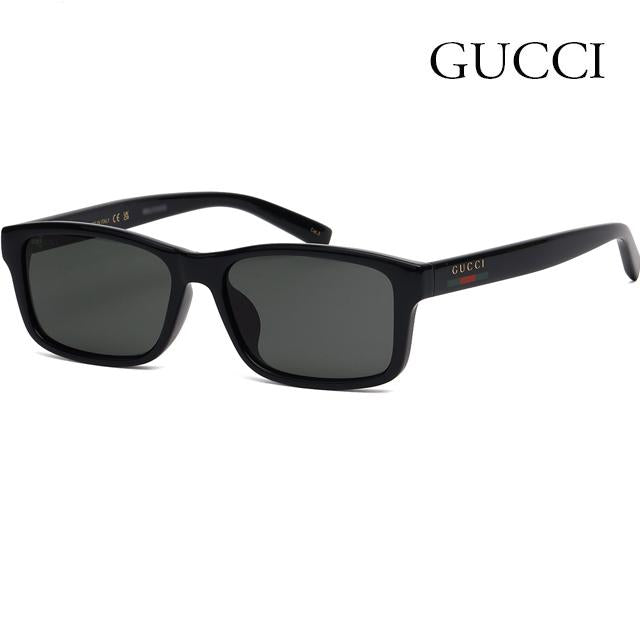 GUCCI Rectangular Acetate Sunglasses Unisex Asian Fit Black GG1986 SA 001