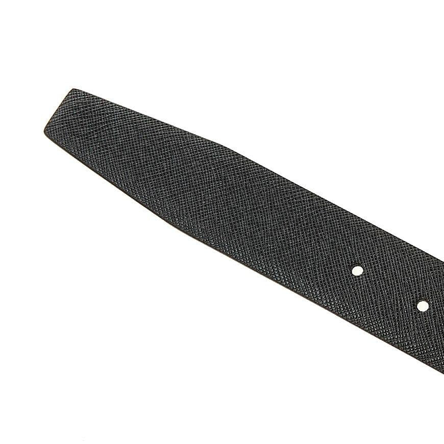 PRADA Men’s Reversible Saffiano Leather Belt Black/Brown
