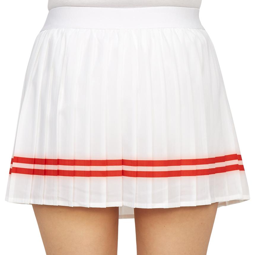 SPORTY&RICH Women’s White Pleated Mini Skirt
