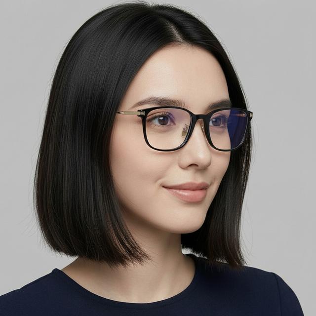 TOM FORD Blue Light Blocking Acetate Eyeglasses Asian Fit Unisex TF5715DB 005
