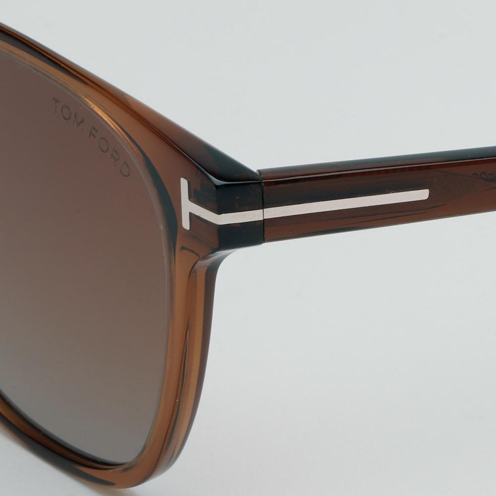 TOM FORD Clear Acetate Oversized Asian Fit Unisex Sunglasses TF1051K 45F