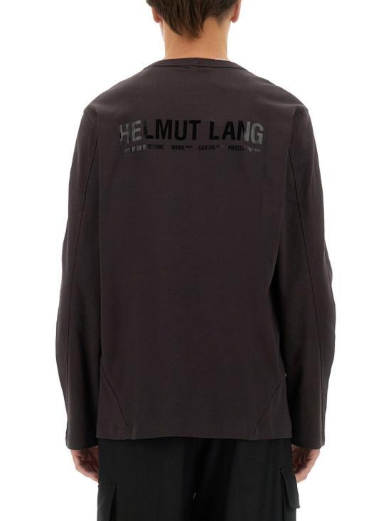 Helmut Lang Long Sleeve Sweatshirt Top for Men O06HM504D1P MARRONE DOM