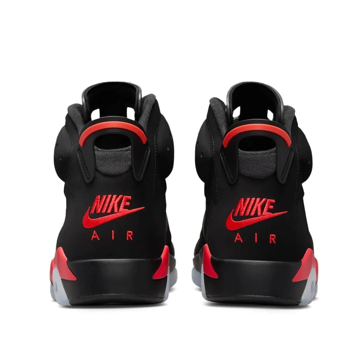 Nike Jordan 6 Retro Infrared Black High Top Sneakers for Men CT8529 001