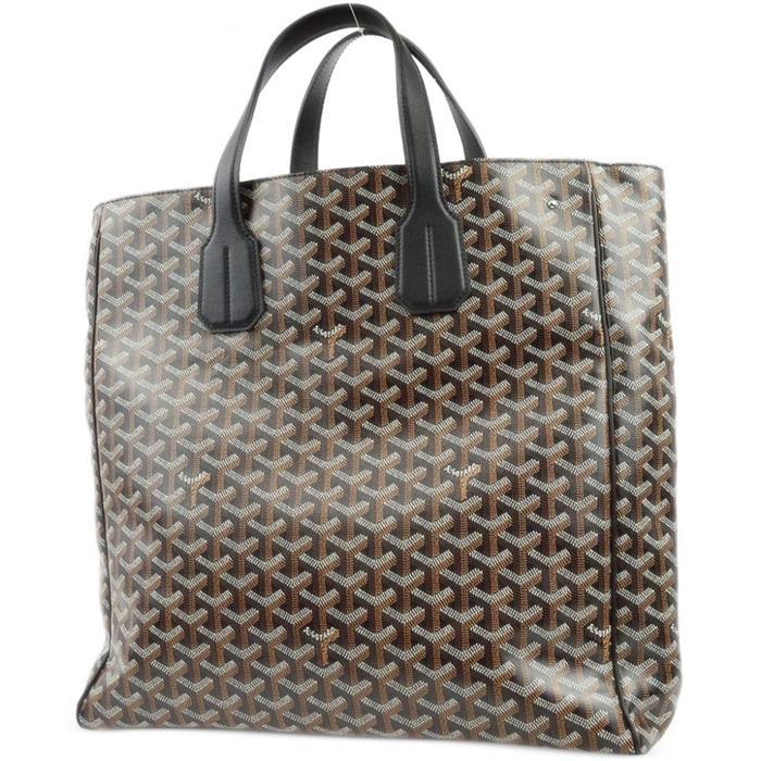 GOYARD Voltaire Black Leather Tote Bag VOLTA3MMLTY01CL01P