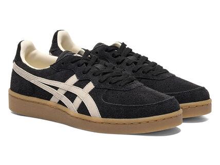 Onitsuka Tiger White Leather GSM Sneakers for Men 1183C436 001 BLACK WHITE DOM