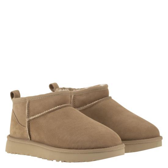 Ugg Classic Ultra Mini Ankle Boots Sand Suede Women’s
