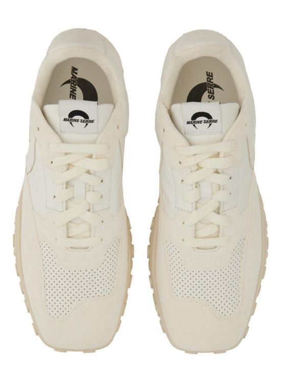 Marine Serre White Leather Sneakers MFW007 ACLEA0009 WH10