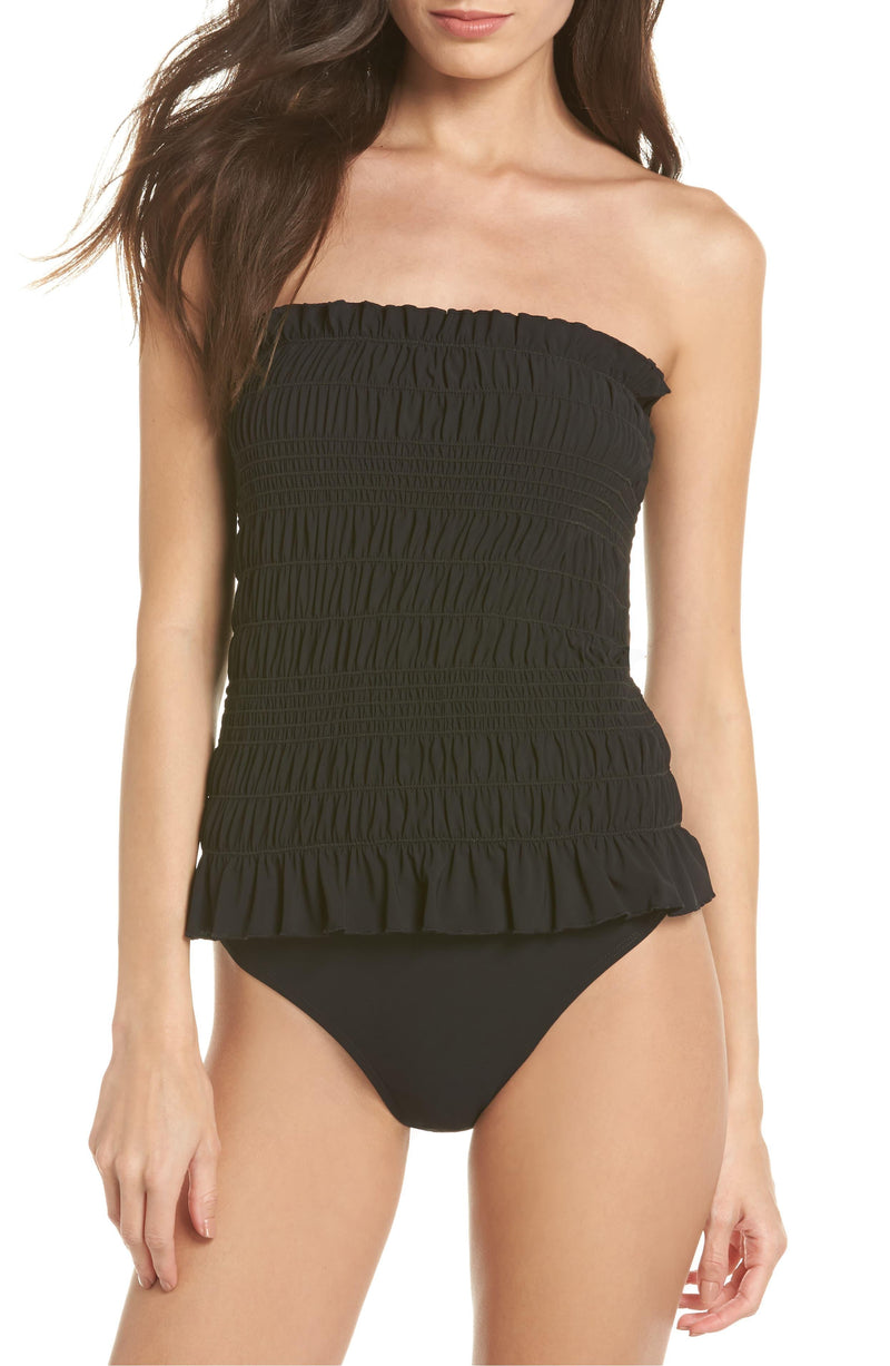Tory Burch Ruffle One-Piece Swimsuit with Elastic Waist