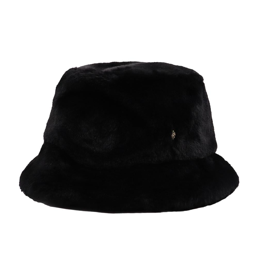 HELEN KAMINSKI Sage Faux Fur Bucket Hat HAT52155 BLACK