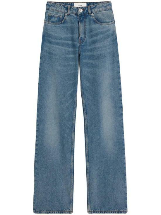 AMI Large Fit Denim Jeans Blue