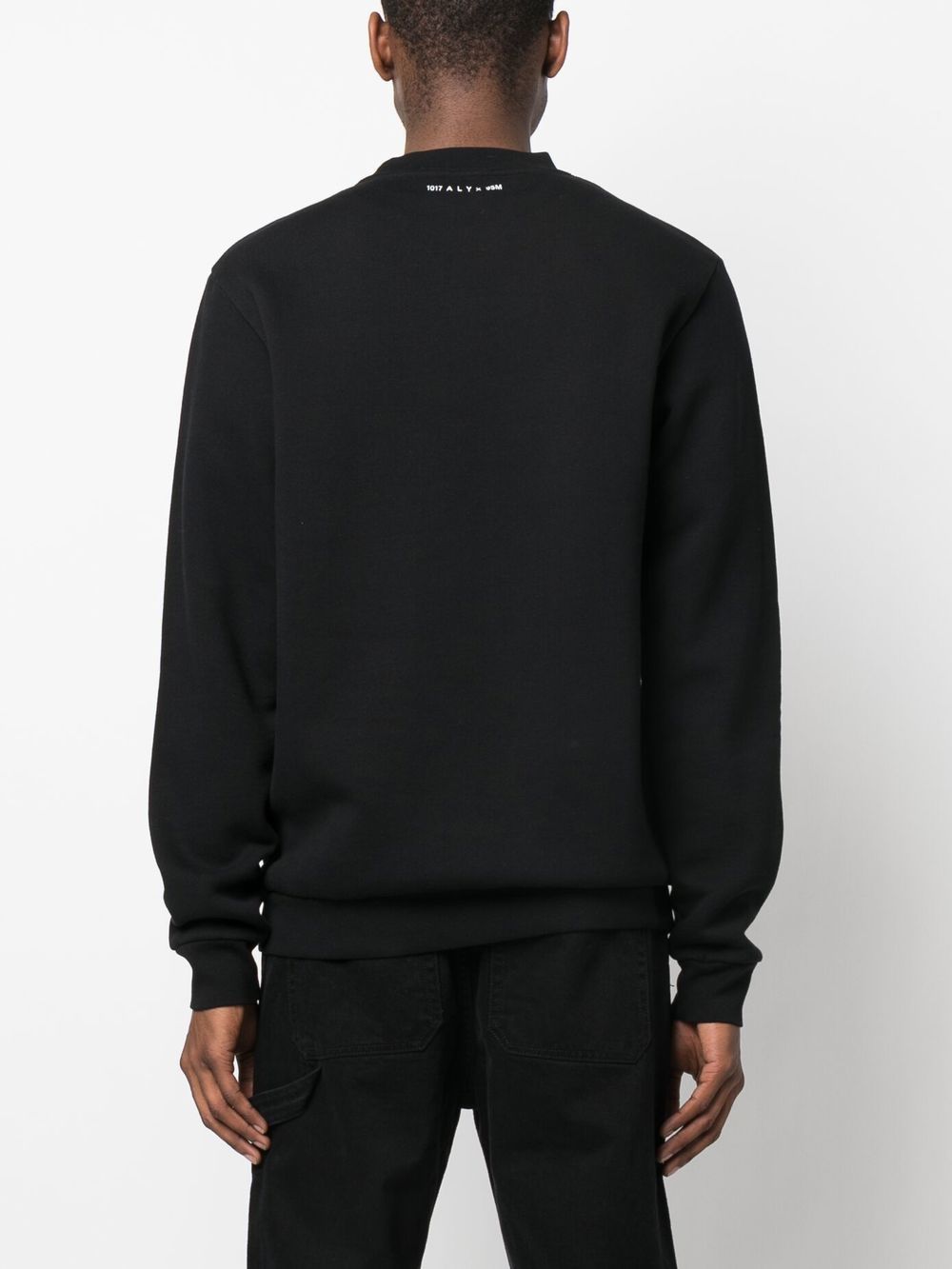 ALYX Men's Logo Print Black Sweatshirt AAUSW0184FA01 001