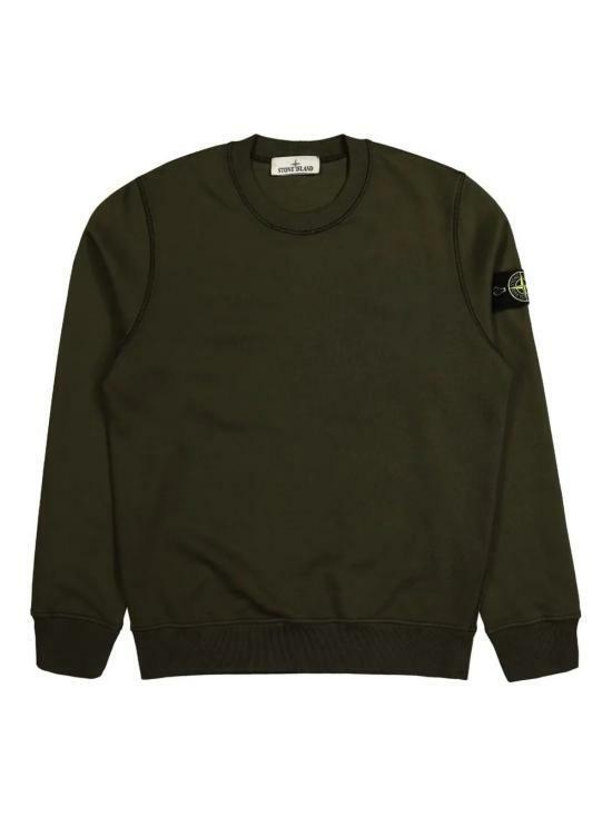 STONE ISLAND Organic Cotton Fleece Sweatshirt Men’s K1S15 S0051 V0054