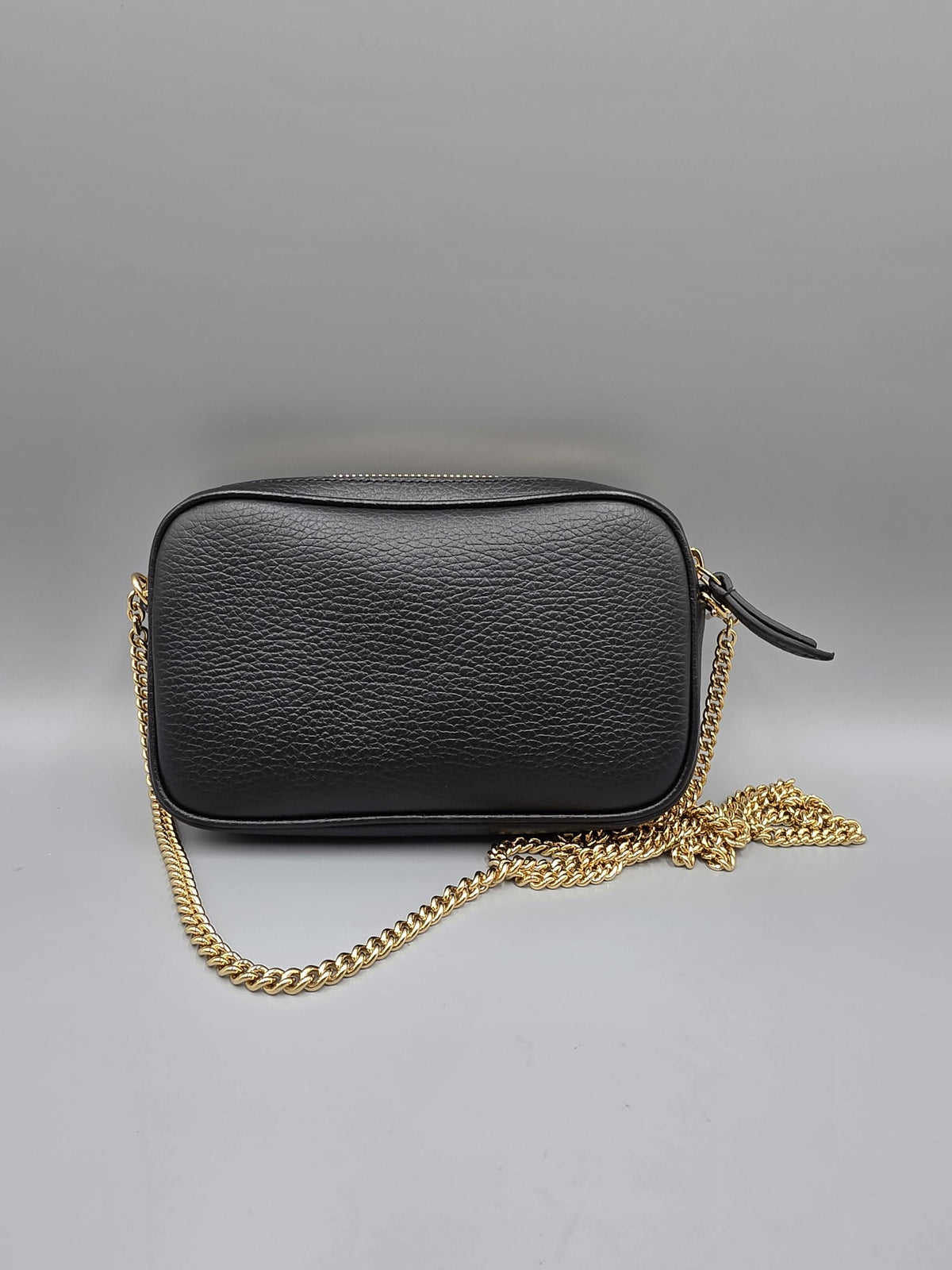 GUCCI GG Marmont Black Leather Mini Shoulder Bag 772759