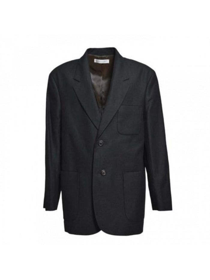 OUR LEGACY Embrace Blazer Draped Black Canvas Jacket M4240 EB