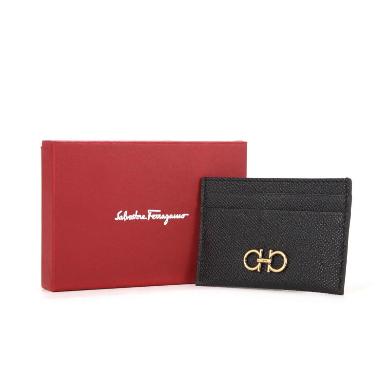 Ferragamo Unisex Leather Card Holder Wallet 22 0007 0742164