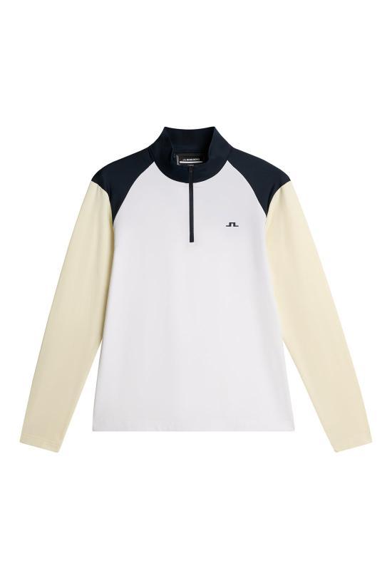 J LINDEBERG Long Sleeve Sweatshirt for Men GMJS150900000 WHITE DOM